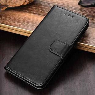 For iPhone XR Crystal Texture Horizontal Flip Leather Case with Holder & Card Slots & Wallet(Black)