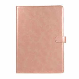 Crazy Horse Texture Horizontal Flip Leather Tablet Case with Buckle & Holder & Card Slots & Wallet & Photo Frame For iPad 10.2 2021 2020 2019 / 10.5(Rose Gold)