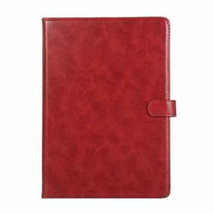 Crazy Horse Texture Horizontal Flip Leather Tablet Case with Buckle & Holder & Card Slots & Wallet & Photo Frame For iPad 10.2 2021 2020 2019 / 10.5(Wine Red)