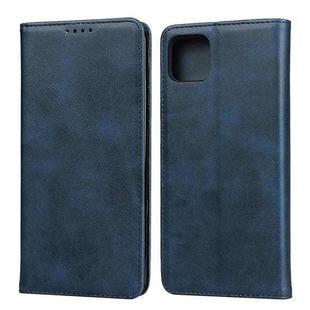 For Google Pixel 4 XL Calf Texture Magnetic Horizontal Flip Leather Case with Holder & Card Slots & Wallet(Blue)