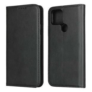 For Google Pixel 4a 5G Calf Texture Magnetic Horizontal Flip Leather Case with Holder & Card Slots & Wallet(Black)