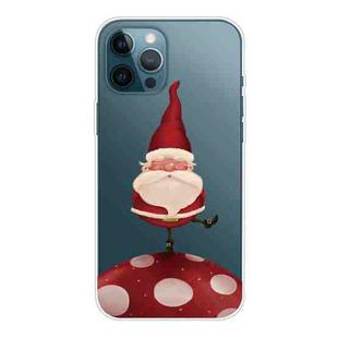 For iPhone 13 Pro Christmas Series Transparent TPU Protective Case (Acrobatic Snowman)