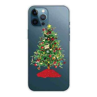 For iPhone 13 Pro Max Christmas Series Transparent TPU Protective Case (Retro Christmas Tree)