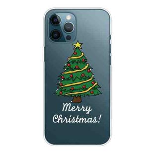 For iPhone 13 Pro Max Christmas Series Transparent TPU Protective Case (Small Christmas Tree)