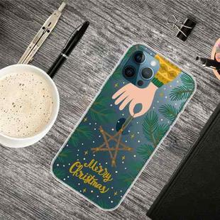 For iPhone 13 Pro Christmas Series Transparent TPU Protective Case (Five-pointed Star)