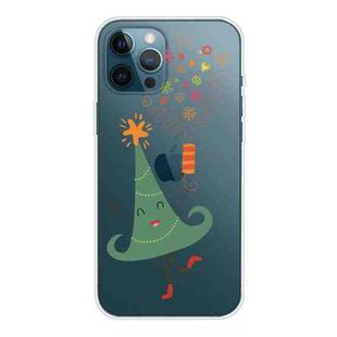 For iPhone 13 Pro Christmas Series Transparent TPU Protective Case (Happy Christmas Tree)
