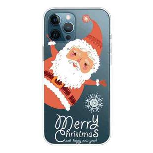 For iPhone 13 Pro Christmas Series Transparent TPU Protective Case (Big Santa Claus)