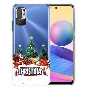 For Xiaomi Redmi Note 10 5G Christmas Series Transparent TPU Protective Case(Retro Old Man)