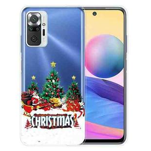 For Xiaomi Redmi Note 10 Pro 4G Christmas Series Transparent TPU Protective Case(Retro Old Man)