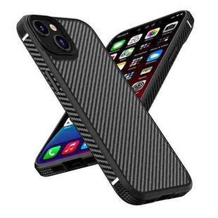 For iPhone 13 iPAKY MG Series Carbon Fiber TPU + PC Shockproof Case(Black)