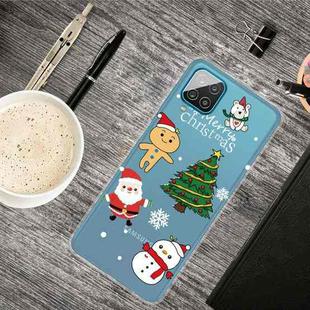 For Samsung Galaxy A12 5G Christmas Series Transparent TPU Protective Case(4 Cartoons)