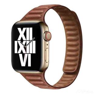 Slimming Loop Magnetic Watch Band For Apple Watch Series 8&7 41mm / SE 2&6&SE&5&4 40mm / 3&2&1 38mm(Saddle Brown)