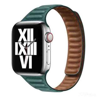 Slimming Loop Magnetic Watch Band For Apple Watch Series 8&7 41mm / SE 2&6&SE&5&4 40mm / 3&2&1 38mm(Malachite Green)