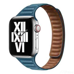 Slimming Loop Magnetic Watch Band For Apple Watch Ultra 49mm / Series 8&7 45mm / SE 2&6&SE&5&4 44mm / 3&2&1 42mm(Cape Blue)