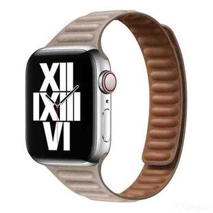 Slimming Loop Magnetic Watch Band For Apple Watch Ultra 49mm / Series 8&7 45mm / SE 2&6&SE&5&4 44mm / 3&2&1 42mm(Khaki)