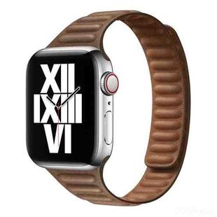 Slimming Loop Magnetic Watch Band For Apple Watch Ultra 49mm / Series 8&7 45mm / SE 2&6&SE&5&4 44mm / 3&2&1 42mm(Brown)