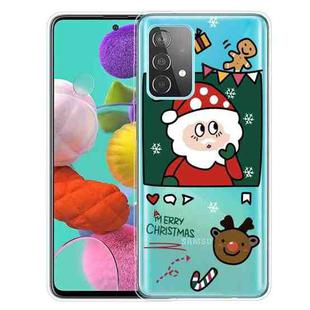 For Samsung Galaxy A72 5G / 4G Christmas Series Transparent TPU Protective Case(Page Old Man)
