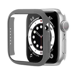 Shockproof PC Protective Case with Tempered Glass Film For Apple Watch Series 8 / 7 45mm(Grey)