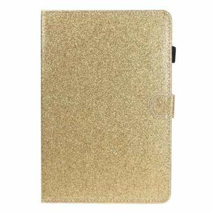 For Huawei MediaPad T5 Varnish Glitter Powder Horizontal Flip Leather Case with Holder & Card Slot(Gold)