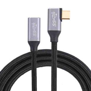 Elbow USB-C / Type-C Male to USB-C / Type-C Female Transmission Data Cable, Cable Length:0.5m