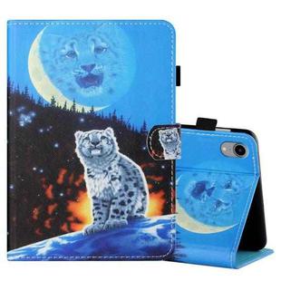 For iPad mini 6 Coloured Drawing Stitching Horizontal Flip Leather Tablet Case with Holder & Card Slot & Sleep / Wake-up Function(Double Shadow Tiger)