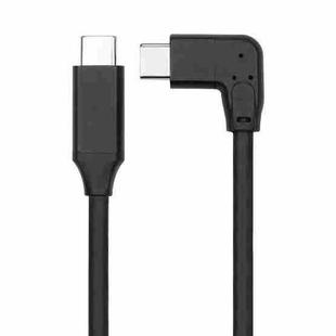 60W 3A USB-C / Type-C Male to USB-C / Type-C Elbow PD Fast Charging Magic Belt Cable, Cable Length:2m