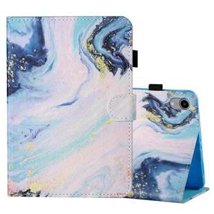 For iPad mini 6 Coloured Drawing Stitching Horizontal Flip Leather Tablet Case with Holder & Card Slot & Sleep / Wake-up Function(Quicksand)