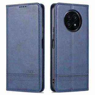For Honor X20 AZNS Magnetic Calf Texture Horizontal Flip Leather Case with Card Slots & Holder & Wallet(Dark Blue)
