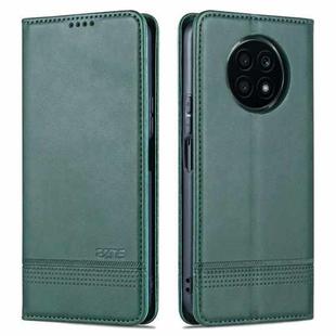For Honor X20 AZNS Magnetic Calf Texture Horizontal Flip Leather Case with Card Slots & Holder & Wallet(Dark Green)