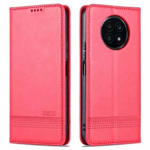 For Honor X20 AZNS Magnetic Calf Texture Horizontal Flip Leather Case with Card Slots & Holder & Wallet(Red)