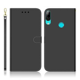 For Huawei P Smart (2019) Imitated Mirror Surface Horizontal Flip Leather Case with Holder & Card Slots & Wallet & Lanyard(Black)