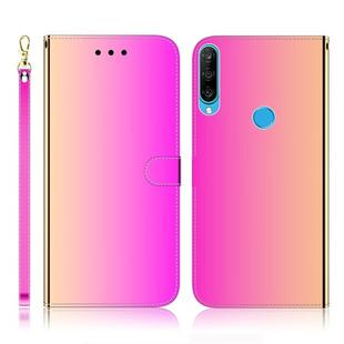 For Huawei P30 Lite / Nova 4e Imitated Mirror Surface Horizontal Flip Leather Case with Holder & Card Slots & Wallet & Lanyard(Gradient Color)