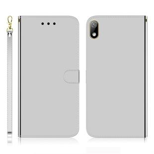 For Huawei Y5 (2019) / Honor 8s Imitated Mirror Surface Horizontal Flip Leather Case with Holder & Card Slots & Wallet & Lanyard(Silver)