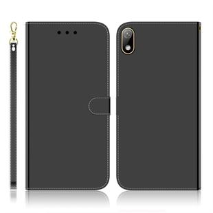 For Huawei Y5 (2019) / Honor 8s Imitated Mirror Surface Horizontal Flip Leather Case with Holder & Card Slots & Wallet & Lanyard(Black)
