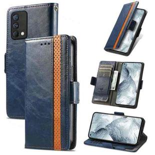 For OPPO Realme GT Master CaseNeo Business Splicing Dual Magnetic Buckle Horizontal Flip PU Leather Case with Holder & Card Slots & Wallet(Blue)