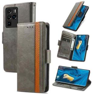 For ZTE Nubia Z30 Pro CaseNeo Business Splicing Dual Magnetic Buckle Horizontal Flip PU Leather Case with Holder & Card Slots & Wallet(Grey)