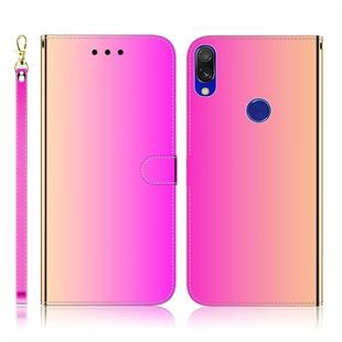 For Xiaomi Redmi 7 / Y3 Imitated Mirror Surface Horizontal Flip Leather Case with Holder & Card Slots & Wallet & Lanyard(Gradient Color)