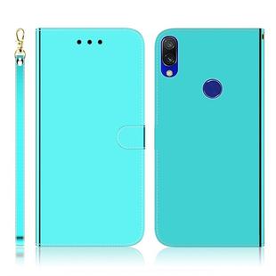 For Xiaomi Redmi 7 / Y3 Imitated Mirror Surface Horizontal Flip Leather Case with Holder & Card Slots & Wallet & Lanyard(Mint Green)