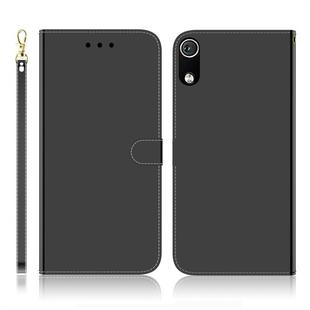 For Xiaomi Redmi 7A Imitated Mirror Surface Horizontal Flip Leather Case with Holder & Card Slots & Wallet & Lanyard(Black)