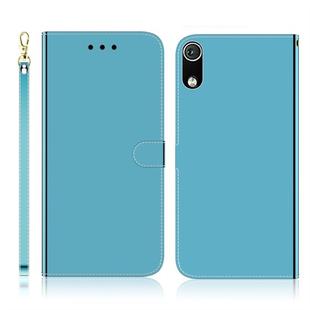 For Xiaomi Redmi 7A Imitated Mirror Surface Horizontal Flip Leather Case with Holder & Card Slots & Wallet & Lanyard(Blue)
