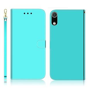 For Xiaomi Redmi 7A Imitated Mirror Surface Horizontal Flip Leather Case with Holder & Card Slots & Wallet & Lanyard(Mint Green)