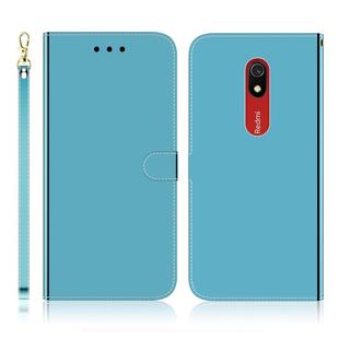 For Xiaomi Redmi 8A Imitated Mirror Surface Horizontal Flip Leather Case with Holder & Card Slots & Wallet & Lanyard(Blue)