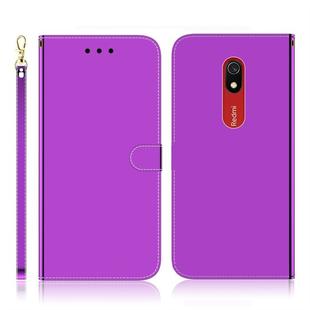 For Xiaomi Redmi 8A Imitated Mirror Surface Horizontal Flip Leather Case with Holder & Card Slots & Wallet & Lanyard(Purple)