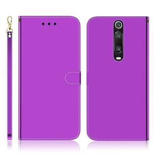 For Xiaomi Redmi K20 / K20 Pro / Mi 9T / Mi 9T Pro Imitated Mirror Surface Horizontal Flip Leather Case with Holder & Card Slots & Wallet & Lanyard(Purple)