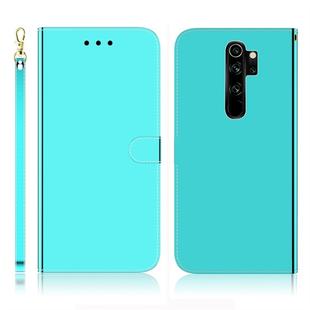 For Xiaomi Redmi Note 8 Pro Imitated Mirror Surface Horizontal Flip Leather Case with Holder & Card Slots & Wallet & Lanyard(Mint Green)
