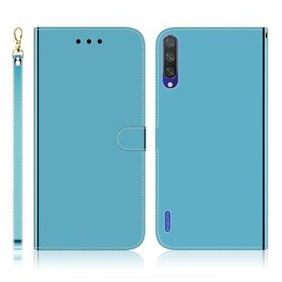 For Xiaomi Mi CC9e / A3 Imitated Mirror Surface Horizontal Flip Leather Case with Holder & Card Slots & Wallet & Lanyard(Blue)