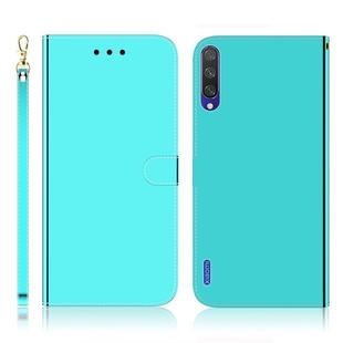 For Xiaomi Mi CC9e / A3 Imitated Mirror Surface Horizontal Flip Leather Case with Holder & Card Slots & Wallet & Lanyard(Mint Green)