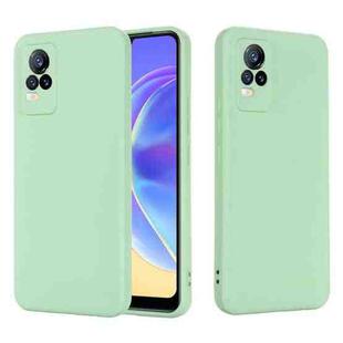 For vivo V21e 4G / Y73 2021 Solid Color Liquid Silicone Shockproof Full Coverage Protective Case(Green)