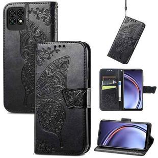 For Huawei Maimang 10 SE Butterfly Love Flower Embossed Horizontal Flip Leather Case with Holder & Card Slots & Wallet & Lanyard(Black)