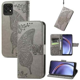 For Huawei Maimang 10 SE Butterfly Love Flower Embossed Horizontal Flip Leather Case with Holder & Card Slots & Wallet & Lanyard(Gray)